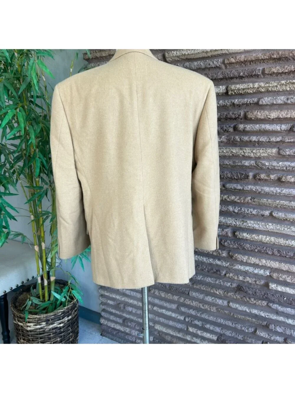 Haspel 100% Camel Hair Men's Tan Blazer Sport Coat Vintage Size 40S
